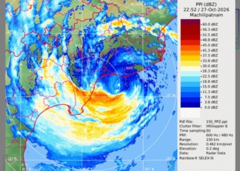 Very Severe Cyclone Arnab’s Landfall Process Continues Along Andhra Coast