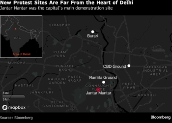Delhi protest venue