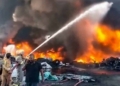 Firozabad Fire: Massive Blaze Hits Tyre Factory in Naushehra, UP