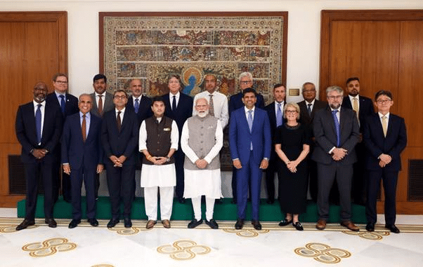 PM Modi Meets GSMA Board, Calls for Inclusive Tech and AI Safeguards Ahead of IMC 2026