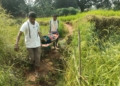 Pregnant Woman Carried on Stretcher