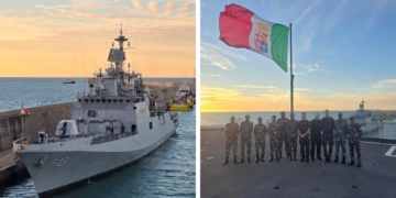 INS Trishul Italy port call