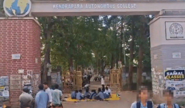 Kendrapada Autonomous College Student Protest