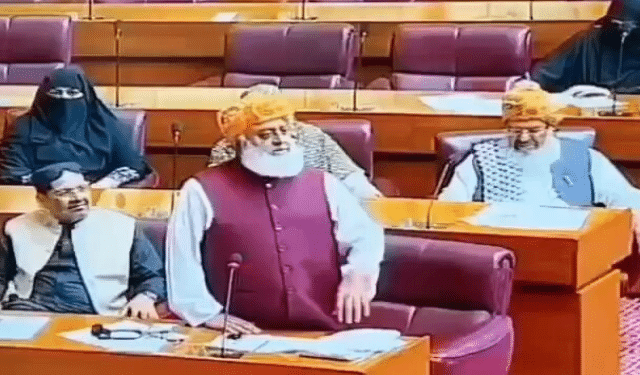 Maulana Fazlur Rehman Khawaja Asif parliamentary jibe