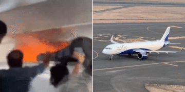 IndiGo flight diverted after fire