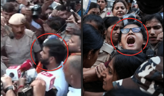 Abhijeet Dipke Neha Bora Detained Delhi Police