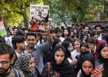 Jamia Millia Islamia student union elections protest