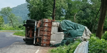 Cotton truck accident Koraput
