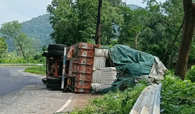 Cotton truck accident Koraput