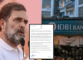 IDBI Bank stake sale Rahul Gandhi