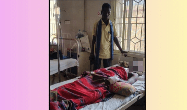 Malkangiri bear attack fight
