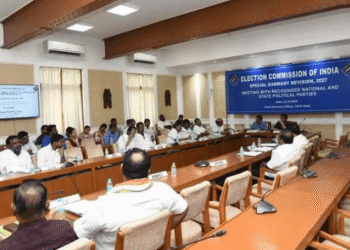 Tamil Nadu electoral roll meeting walkout