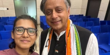 ​'Manifest Courage': Shashi Tharoor Praises Student Activist Neha Bora Following INDIA Bloc's Delhi March