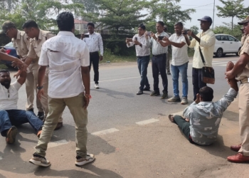 Nuapada college election protest