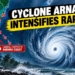 Cyclone Arnab landfall track