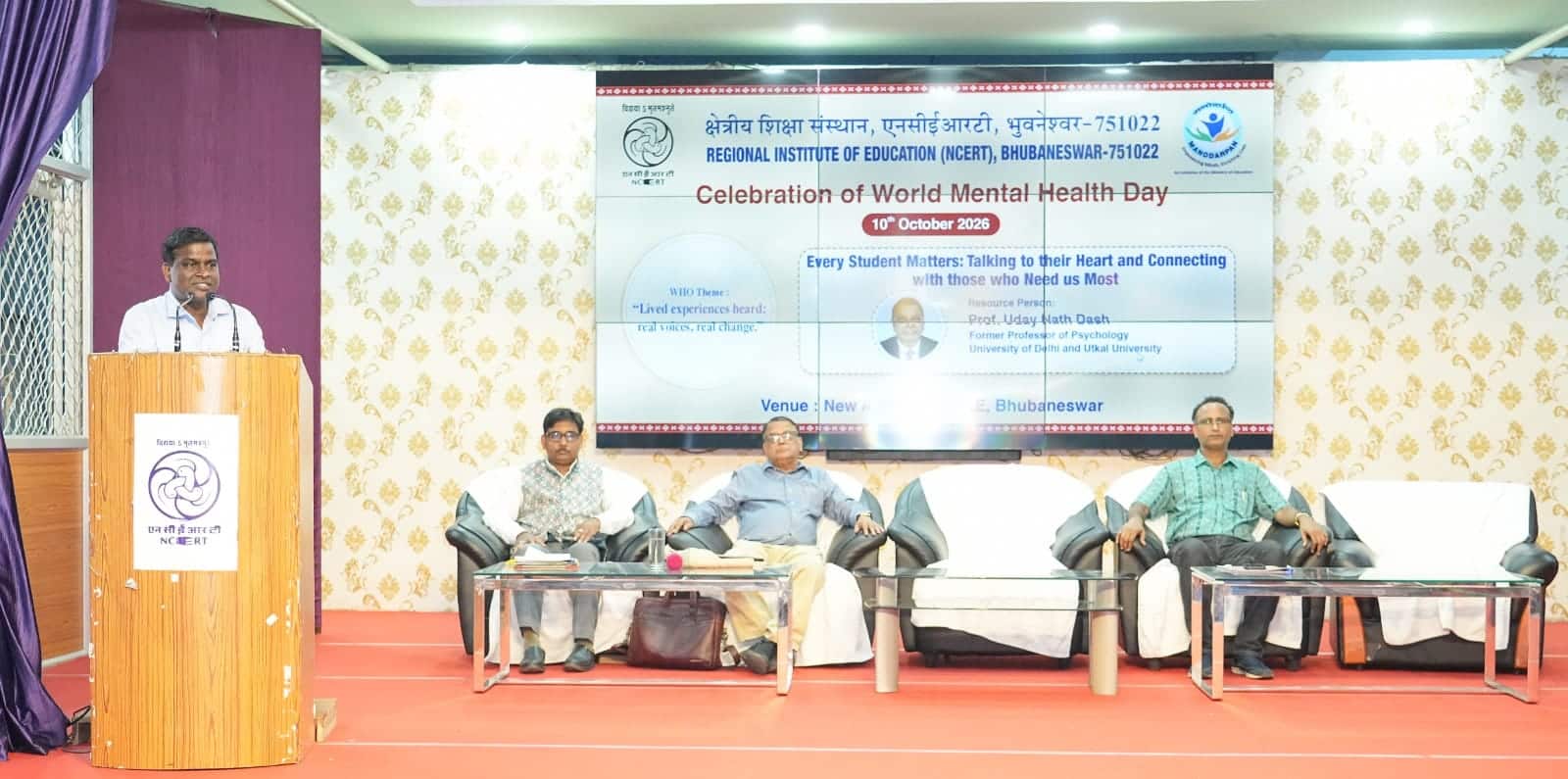 India: RIE Bhubaneswar hosts World Mental Health Day program