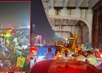 Bhubaneswar Durga Puja traffic jam