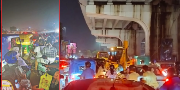 Bhubaneswar Durga Puja traffic jam
