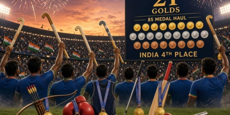 India Asian Games 85 medals