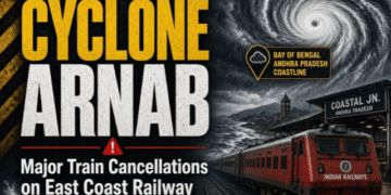 Cyclone Arnab train cancellations