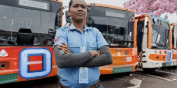 Odisha’s first woman electric bus driver