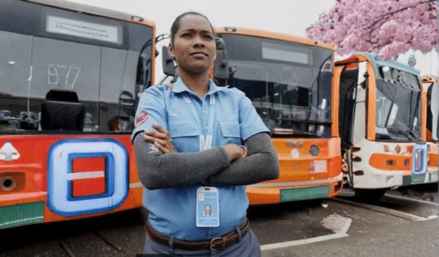 Odisha’s first woman electric bus driver