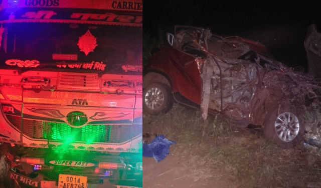 Lahunipada road accident