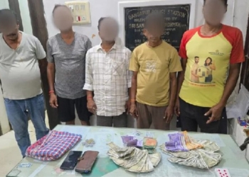 Ganjam police gambling raids