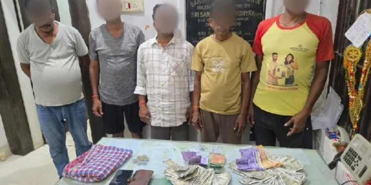 Ganjam police gambling raids