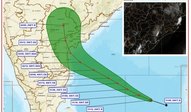 Cyclone Murasu Andhra Pradesh Odisha warning