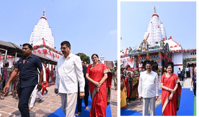 Odisha Governor Maa Samaleswari temple visit
