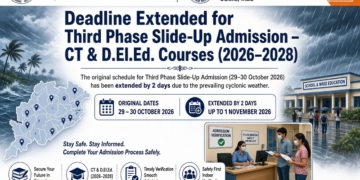 Odisha CT D.El.Ed admission extension