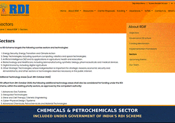 RDI Scheme Petrochemicals