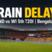 India vs West Indies 5th T20I rain delay