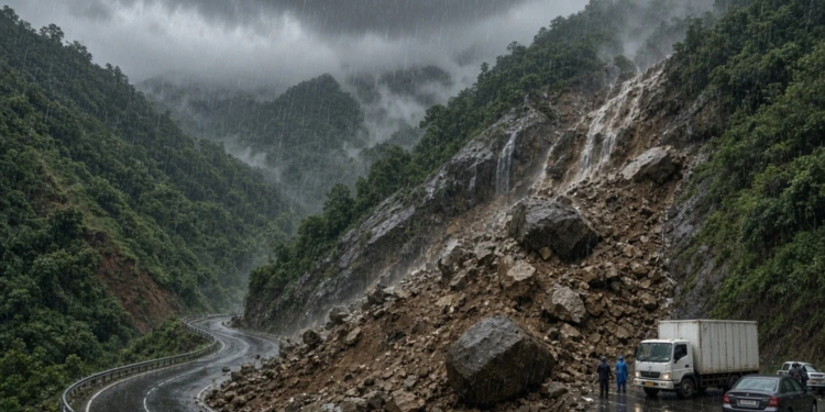 Cyclone Arnab landslides Odisha