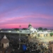 pink sky Jagannath Temple