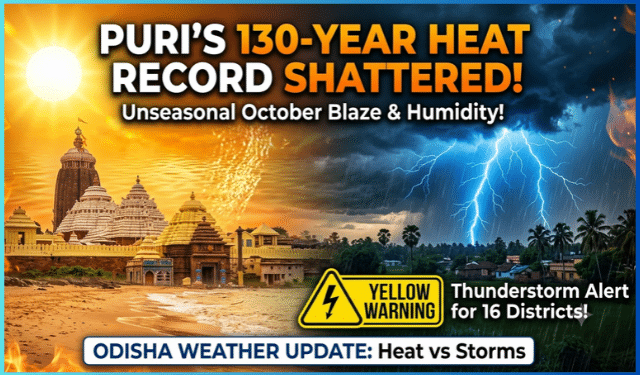 Odisha October Weather Record