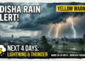 Odisha monsoon weather warning