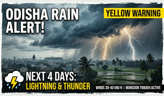 Odisha monsoon weather warning