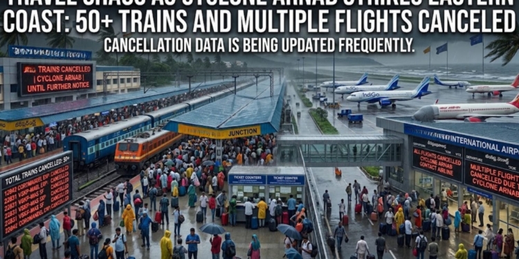 Cyclone Arnab travel disruptions