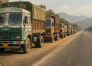 illegal truck parking Odisha highways mining areas