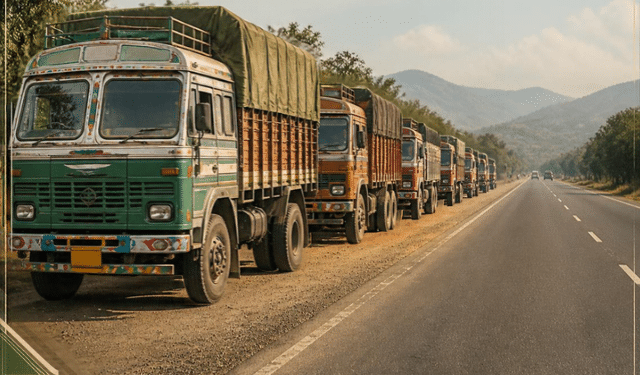 illegal truck parking Odisha highways mining areas