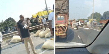 Bhubaneswar NH traffic jam