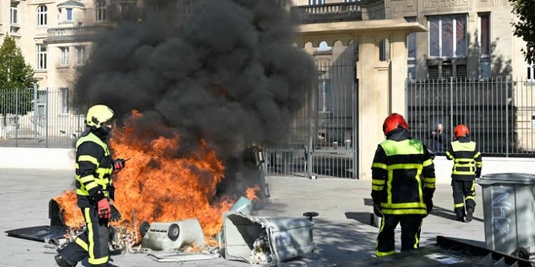 French High school protests